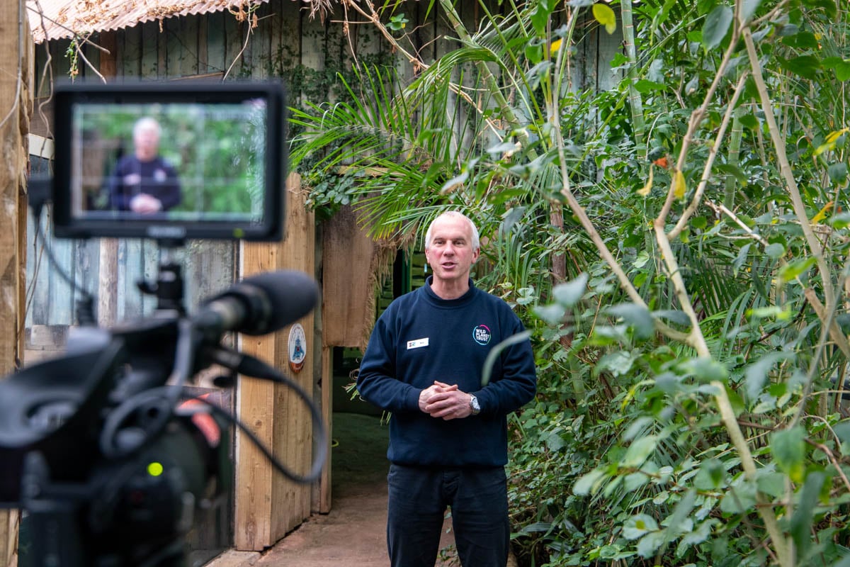 Education Matt giving keeper talk in Crocodile Swamp
