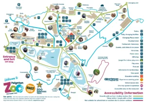 paignton zoo visitor map february 25 noww
